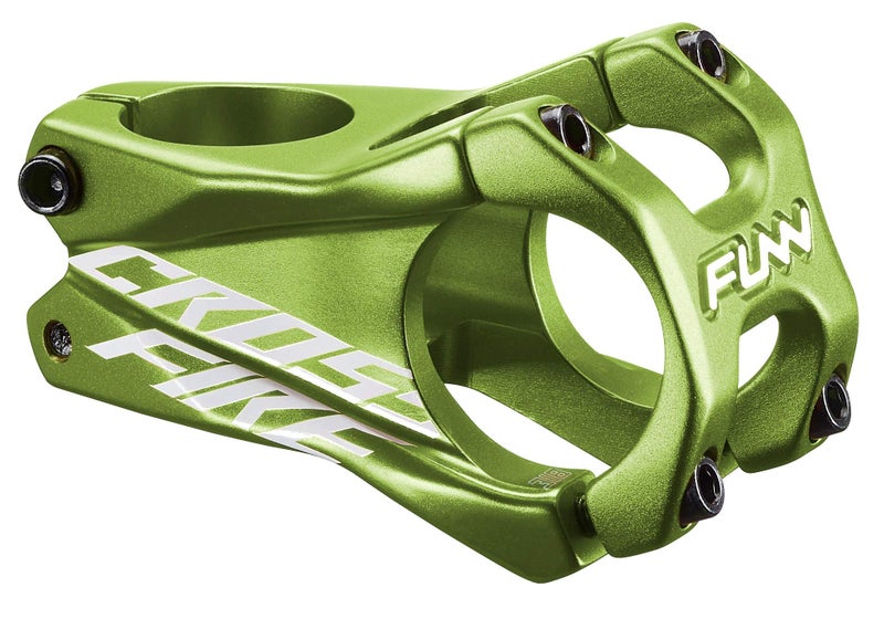 Funn Crossfire Mountain Bike Stem with 31.8mm Bar Clamp - Durable and Lightweight Alloy Bicycle Stem for Mountain Bike and BMX Bike, Length 50mm stem (Green) - Image 1